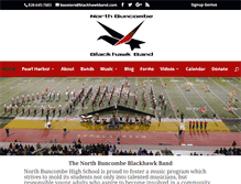 Tablet Screenshot of blackhawkband.com